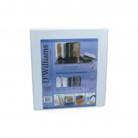 ARCHIVADOR CATÁLOGO A4 3 ANILLOS 2 PULGADAS BLANCO PARA 520 HOJAS D´WILLIAMS