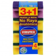 ESPONJA MULTIUSO 2 EN 1 AMARILLO 3+1