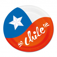 SET 6 PLATOS CHILE 23 CM