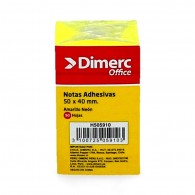NOTA ADHESIVA DIMERC 653 BLOCK 12 X 90 HOJAS NEÓN AMARILLO 51MM X 38 MM