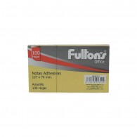 NOTA ADHESIVA FULTONS 655 BLOCK 100 HOJAS AMARILLO 127 MM X 76 MM