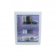ARCHIVADOR CATÁLOGO CARTA 3 ANILLOS 1 1/2 PULGADAS BLANCO PARA 370 HOJAS D´WILLIAMS