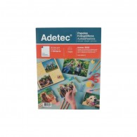 PAPEL FOTOGRAFICO AUTOADHESIVO BRILLANTE CARTA 20 HOJAS ADETEC
