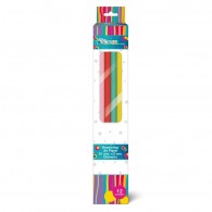 BOMBILLA PAPEL COLOR SURTIDO 12 UN
