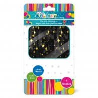 CORTINA NEGRA CON ESTRELLA DORADA 2 MT 1 UN