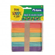 PALOS DE HELADO COLORES 50 UN