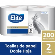 TOALLA EXCELLENCE DOBLE HOJA 200 MT X 2 ROLLOS