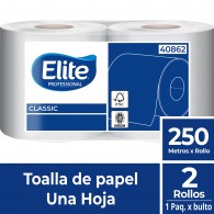 TOALLA CLASSIC 1 HOJA 250 MT X 2 ROLLOS