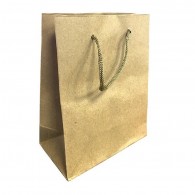 BOLSA DE PAPEL KRAFT 14.5X11.5 CM COTILLON 12 UN