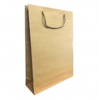 BOLSA DE PAPEL KRAFT 33X24 CM COTILLON 12 UN