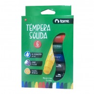 TEMPERA SOLIDA 6 COLORES