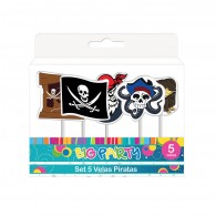 VELA 5 PIEZAS PIRATAS