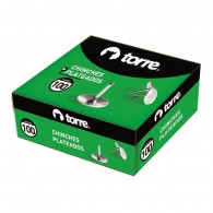 CHINCHE METALICO PLATEADO 100 UN