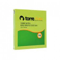 NOTA ADHESIVA VERDE NEON  7.6 X 7.6 CM 1 UN X 100 HOJAS