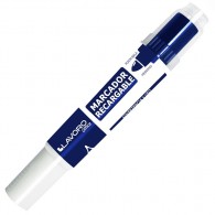 MARCADOR PIZARRA RECARGABLE PUNTA REDONDA AZUL