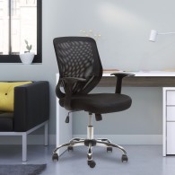 SILLA ESCRITORIO RESPALDO MALLA BEND