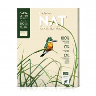 PAPEL FOTOCOPIA CARTA ECOLOGICO NATURAL SIN BLANQUEAMIENTO 75 GR 500 HOJAS