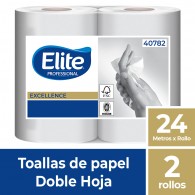 TOALLA EXCELLENCE DOBLE HOJA 24 MT X 2 ROLLOS