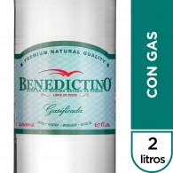 AGUA MINERAL CON GAS 2 LT