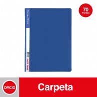 CARPETA VINIL OFICIO CON ACCO LOMO AZUL