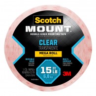 CINTA ADHESIVA MONTAJE TRANSPARENTE 1 IN X 450 IN 410 H