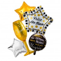 SET 5 GLOBO FELIZ AÑO NUEVO X 1 UN