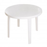 MESA VALENCIA REDONDA BLANCA 90 CM DIAMETRO