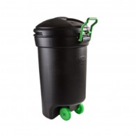 BASURERO CON RUEDAS NEGRO 75 LT