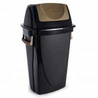 BASURERO PISO BASCULANTE ECOBLACK  46 LT