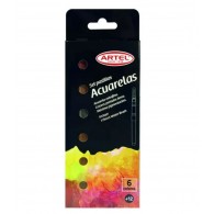 ACUARELA 6 COLORES METALICO/TIERRA