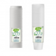 VASO BLANCO + TAPA 6OZ ECO 50 UN