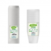 VASO BLANCO + TAPA 8OZ ECO 50 UN