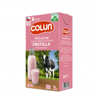 LECHE SEMI DESCREMADA FRUTILLA 1 LT