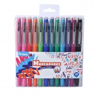 MARCADORES PUNTA FIELT 0.7  MM 24 COLORES
