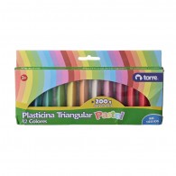 PLASTICINA TRIANGULAR PASTEL 12 UN