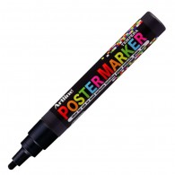 MARCADOR POSTER MARKER TEMPERA 4MM NEGRO