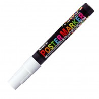 MARCADOR POSTER MARKER TEMPERA 4MM BLANCO