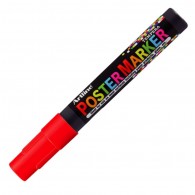 MARCADOR POSTER MARKER TEMPERA 4MM ROJO