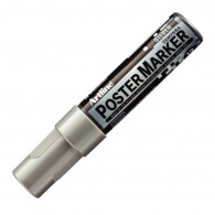 MARCADOR POSTER MARKER TEMPERA 12 MM PLATEADO