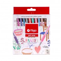 LAPIZ TINTA GEL POP  PASTEL 12 UN