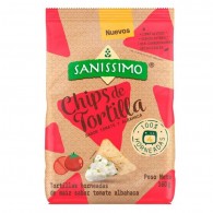 CHIPS TORTILLA SABOR TOMATE ALBAHACA HORNEADAS 160 GR