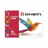 CARPETA CON PAPEL CARTULINA 18 PLIEGOS 15 COLORES