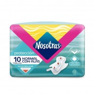 TOALLA NORMAL CON ALAS TELA SUAVE 10 UN