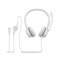 AUDIFONO CON MICROFONO USB H390 BLANCO