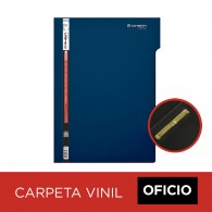 CARPETA VINIL FAST PIGMENTADA OFICIO AZULINO CON ACCO CLIP