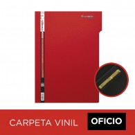 CARPETA VINIL FAST PIGMENTADA OFICIO ROJO CON ACCO CLIP