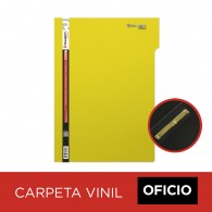 CARPETA VINIL FAST PIGMENTADA OFICIO AMARILLO CON ACCO CLIP