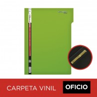 CARPETA VINIL FAST PIGMENTADA OFICIO VERDE CON ACCO CLIP