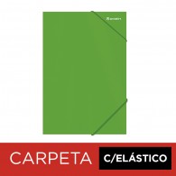 CARPETA CON ELASTICO OFICIO DE CARTULINA VERDE