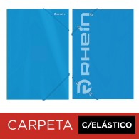 CARPETA CON ELASTICO OFICIO DE CARTULINA CELESTE